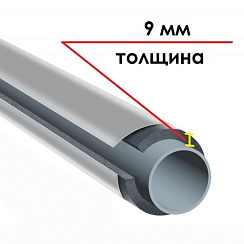 Трубка K-FLEX 09x140-1 ST IC CLAD SR