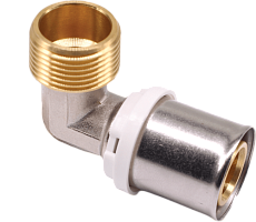K-FLEX пресс-фитинг угол 90°с наружной резьбой 16х3/4″ мм